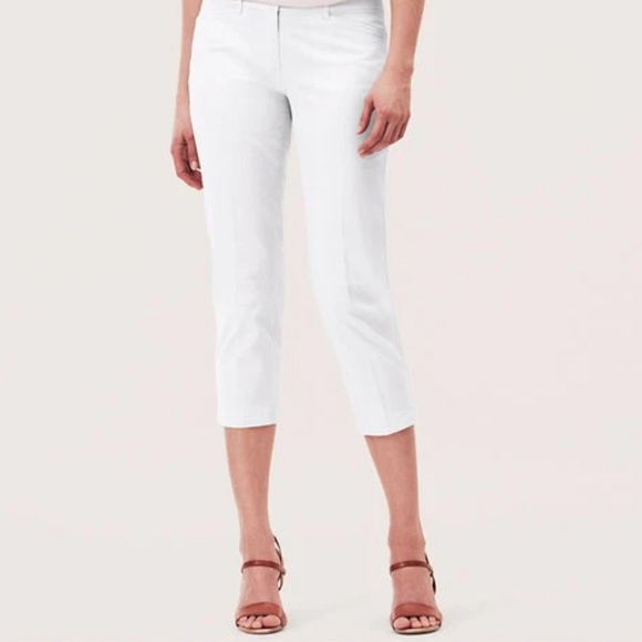 Loft Bright White Marisa Fit Catalina Capris Casual Pants Size 6 - Picture 1 of 12